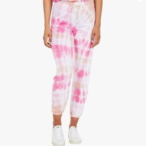 NWT Sundry Hibiscus Tie-Dye Lounge Pants Size Medium (2)